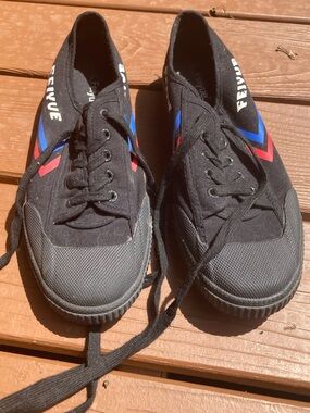 Feiyue Black Canvas Sneakers Rubber Toes